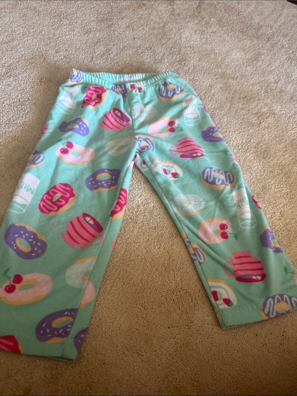 Carter's Mint Green Donut & Pastry Pajama Bottoms